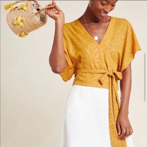 Anthropologie Mindy Dolman Sleeved Blouse